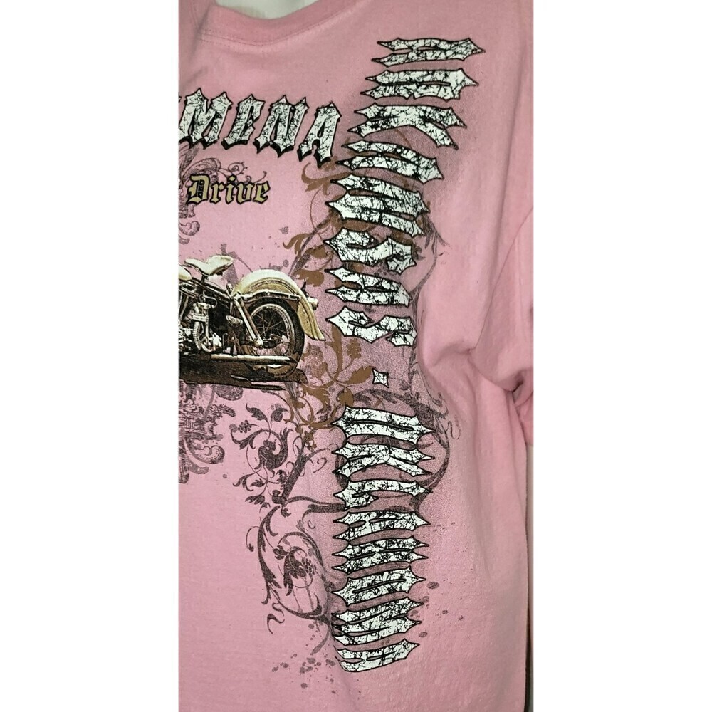 Soft Pink Harley Ride Tee - Size L - Picture 6 of 9